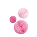 TRIS HONEYCOMB - SFUMATURE DI ROSA