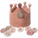 CORONCINA IN MUSSOLA PERSONALIZZABILE - ROSA