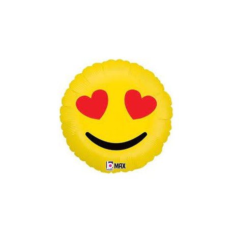 Palloncino EMOJI OCCHI A CUORE
