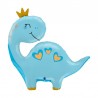 Palloncino DINOSAURO AZZURRO CON CORONA