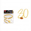 TOPPER TORTA PLEXIGLASS N.30 - ORO