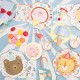 8 PIATTI ANIMAL PARADE