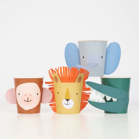 8 BICCHIERI ANIMAL PARADE POP-OUT
