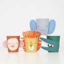 8 BICCHIERI ANIMAL PARADE POP-OUT
