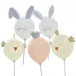 5 PALLONCINI DI PASQUA - PERSONALIZZABILI