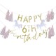 BANNER HAPPY BIRTHDAY PERSONALIZZABILE - UNICORNI