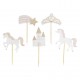 12 CUPCAKE TOPPERS CAVALLO DELLE PRINCIPESSE