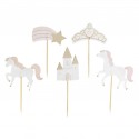 12 CUPCAKE TOPPERS CAVALLO DELLE PRINCIPESSE