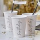 8 BICCHIERI NUDE E NERO "BIRTHDAY"