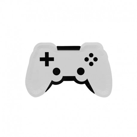 8 PIATTI VIDEOGIOCHI SAGOMATI