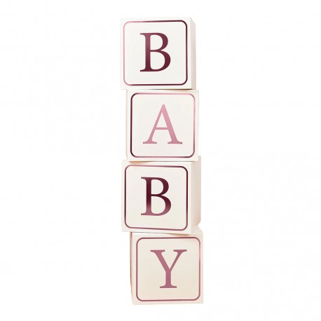 BLOCCHI DECORATIVI "BABY" - ROSE GOLD
