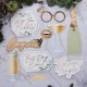 10 PHOTO BOOTH PROPS MATRIMONIO - ORO E VERDE