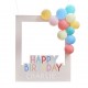 CORNICE PER FOTO HAPPY BIRTHDAY CON PALLONCINI - PERSONALIZZABILE