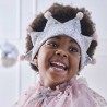 CORONCINA CON GLITTER E POM POM TULLE