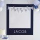 CORNICE HAPPY BIRTHDAY BLU - PERSONALIZZABILE