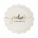 8 PIATTI TONDI SMERLATI-GRADUATE CONGRATS
