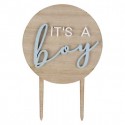 TOPPER IN LEGNO "IT'S A BOY"
