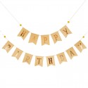 BANNER "HAPPY BIRTHDAY" A BANDIERINA A POIS