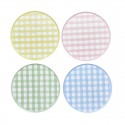8 PIATTI FANTASIA GINGHAM MULTICOLOR
