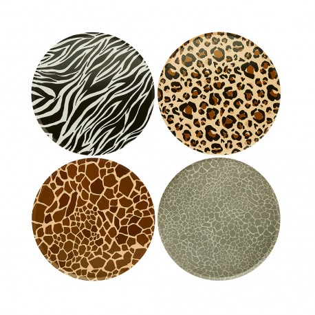 8 PIATTI FANTASIA ANIMALIER - SAFARI