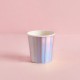 10 BICHIERINI DA CAFFE' - IRIDESCENTE