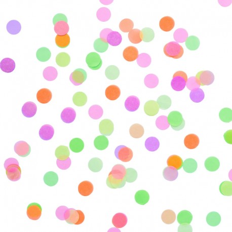 CORIANDOLI DISCO MULTICOLOR FLUO 3cm