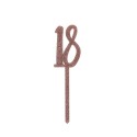 TOPPER "18" IN ACRILICO - GLITTER