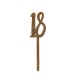 TOPPER "18" IN ACRILICO - GLITTER