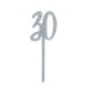 TOPPER "30" IN ACRILICO - GLITTER