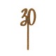 TOPPER "30" IN ACRILICO - GLITTER