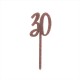 TOPPER "30" IN ACRILICO - GLITTER