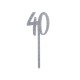TOPPER "40" IN ACRILICO - GLITTER