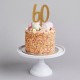 TOPPER "60" IN ACRILICO - GLITTER