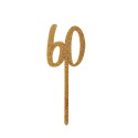 TOPPER "60" IN ACRILICO - GLITTER