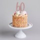 TOPPER "60" IN ACRILICO - GLITTER