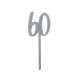 TOPPER "60" IN ACRILICO - GLITTER