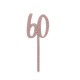 TOPPER "60" IN ACRILICO - GLITTER