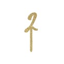 TOPPER NUMERO 2  - GLITTER