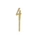 TOPPER NUMERO 4 - GLITTER
