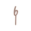 TOPPER NUMERO 6 - GLITTER