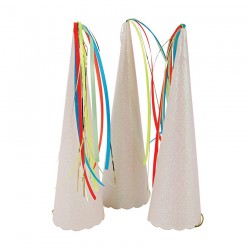 8 cappellini unicorno glitter
