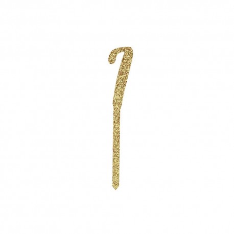 TOPPER NUMERO 7 - GLITTER