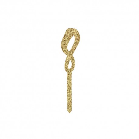 TOPPER NUMERO 8 - GLITTER