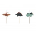 SET 3 CANDELINE DINOSAURI DOLCI