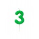 CANDELINE NUMERO - VERDE GLOSSY
