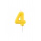 CANDELINE NUMERO - GIALLO GLOSSY