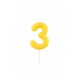 CANDELINE NUMERO - GIALLO GLOSSY