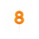 CANDELINE NUMERO -  ARANCIO GLOSSY
