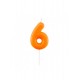 CANDELINE NUMERO -  ARANCIO GLOSSY