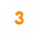CANDELINE NUMERO -  ARANCIO GLOSSY